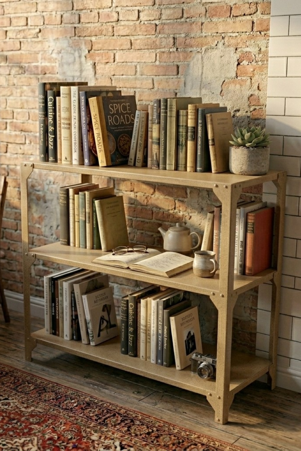 Nim Metal Mono | Base L - 3 Raflı Endüstriyel Metal Depolama Ünitesi (80x80x40 cm)