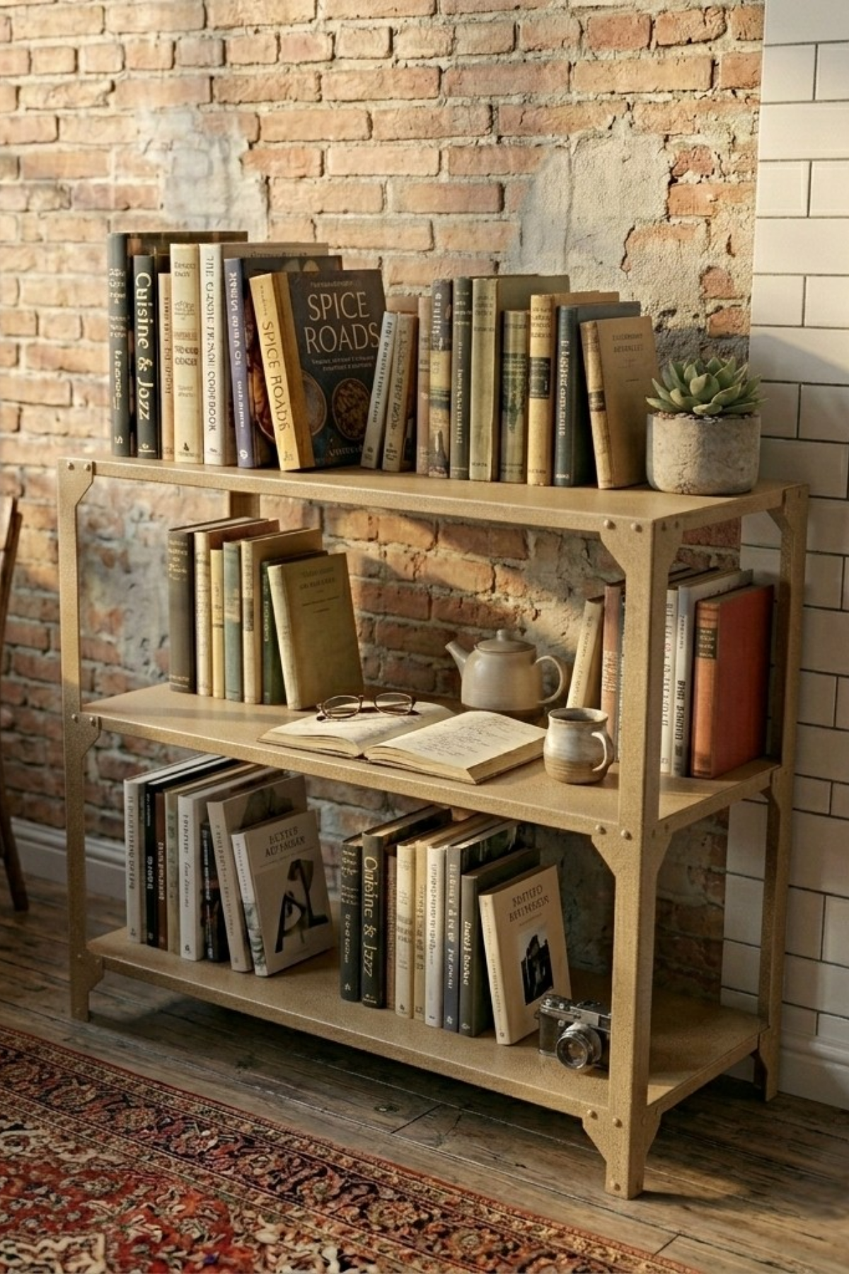 Nim Metal Mono | Base L - 3 Raflı Endüstriyel Metal Depolama Ünitesi (80x80x40 cm)