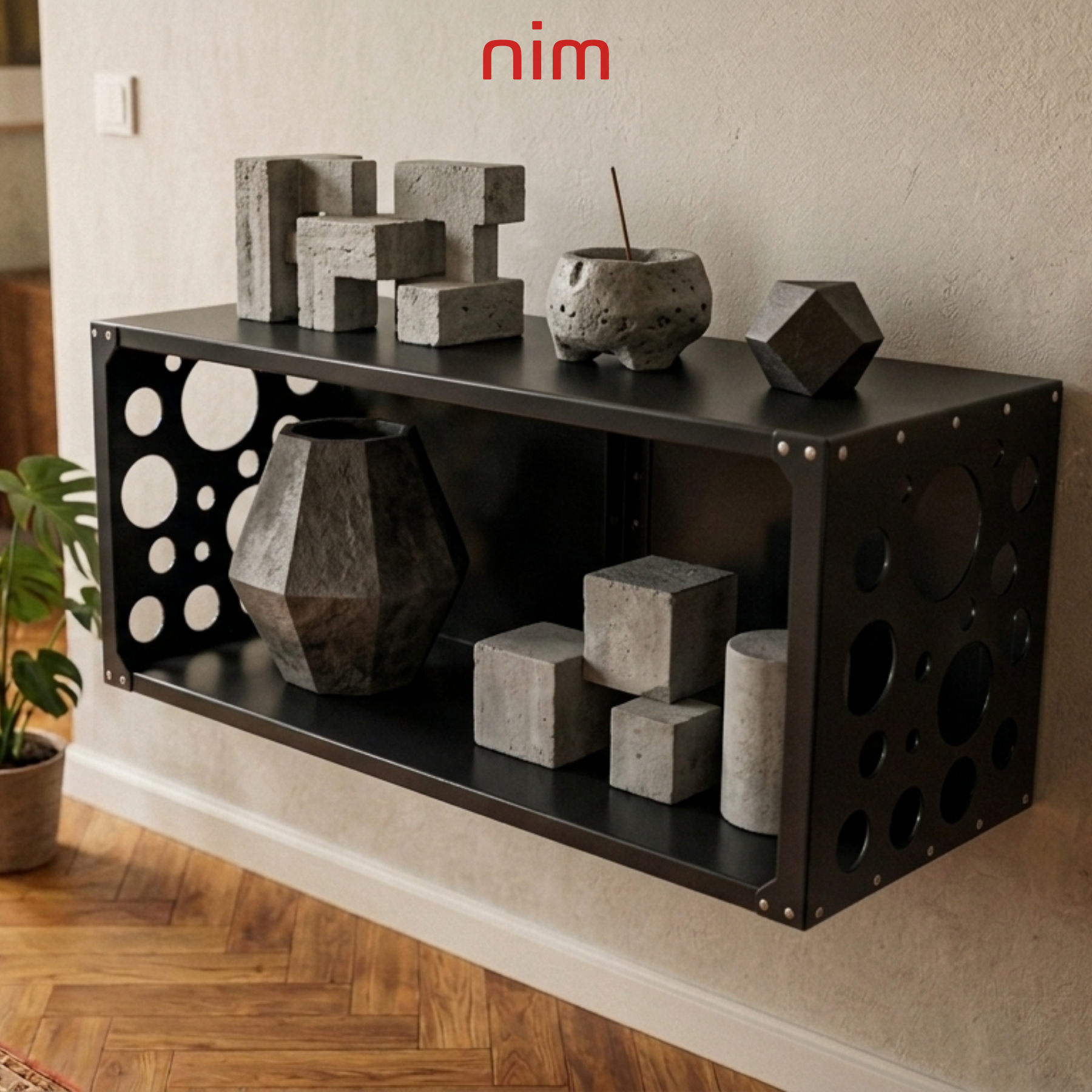 Nim Mono Hub – Duvara Monte Metal Konsol