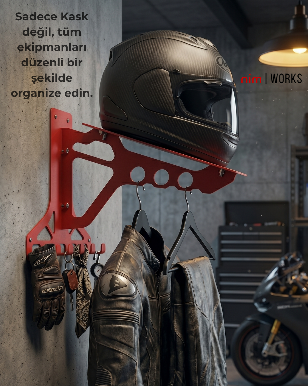 Nim | Works - Apex - Motosiklet Kask ve Ekipman Standı
