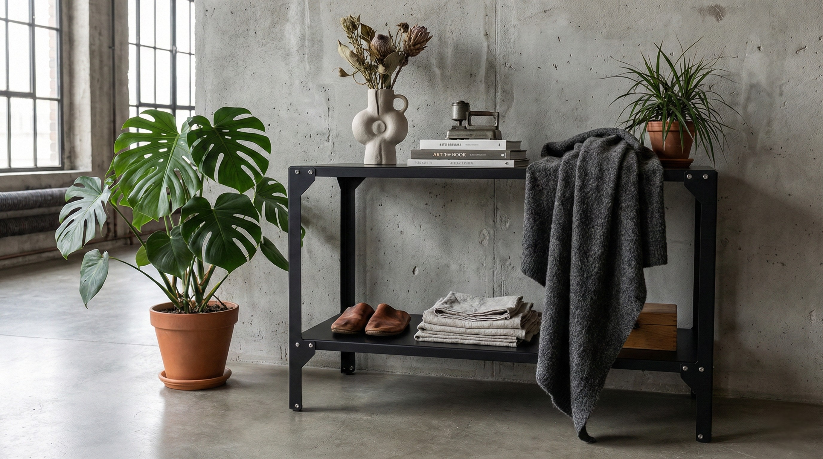 Nim Mono | Çok Yönlü Endüstriyel Metal Sehpa & Depolama Ünitesi