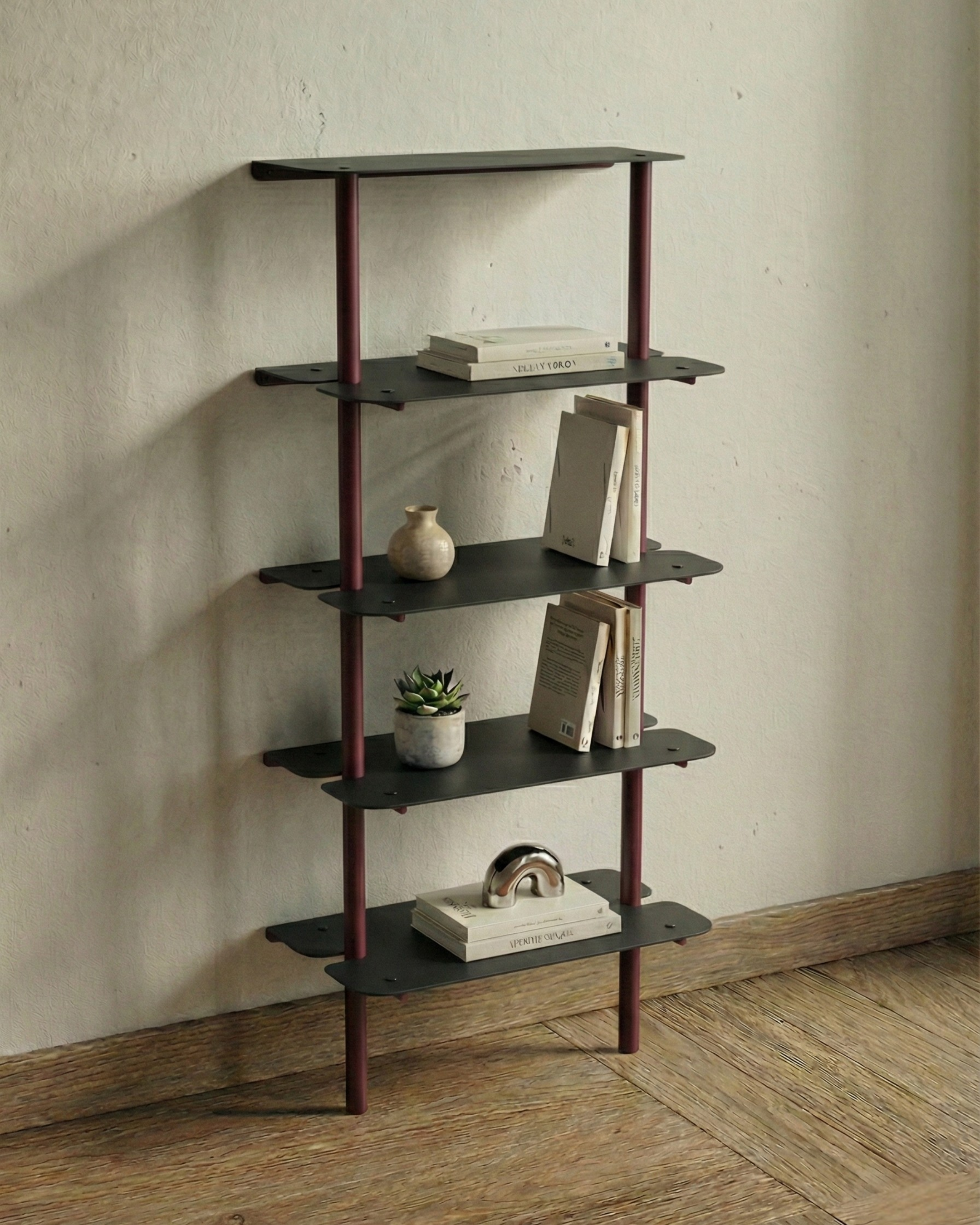 Nim Dera – Duvar Destekli Metal Raf